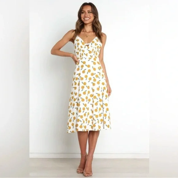 Petal + Pup Tropicana Orange Print Dress - Picture 2 of 5